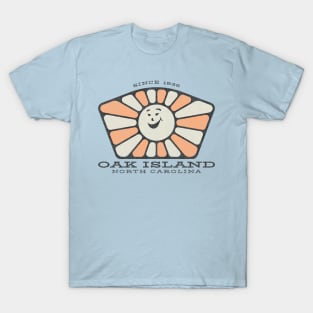 Oak Island, NC Summertime Smiley Sunshine T-Shirt